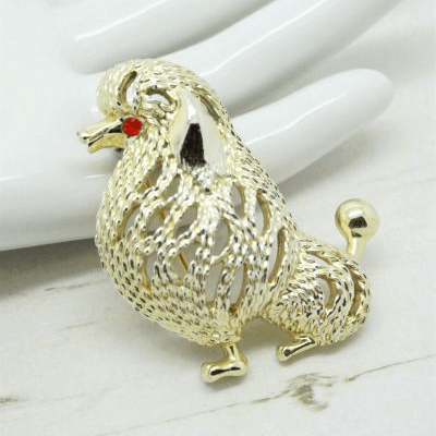 1970s Suzette Sarah Coventry Poodle Brooch
