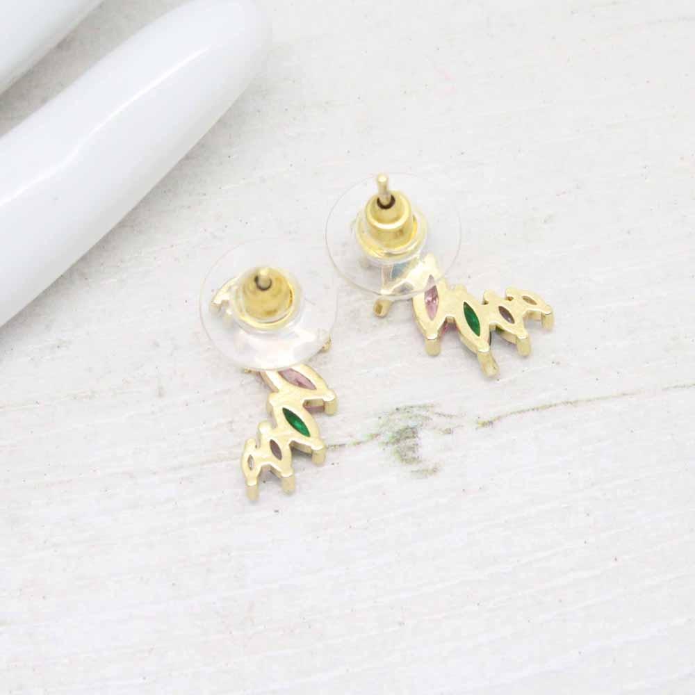 Enid Marquise Cut Crystal Stud Earrings (Colourful)