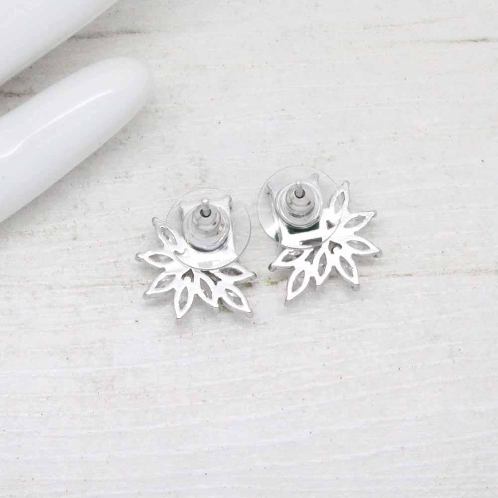 Heirloom Darling Zirconia Crystal Stud Earrings (Emerald)