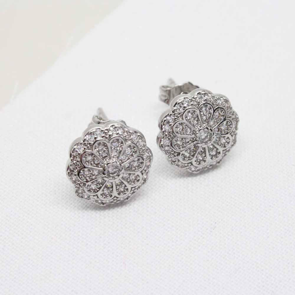 Clara Edwardian Inspired Zirconia Crystal Stud Earrings