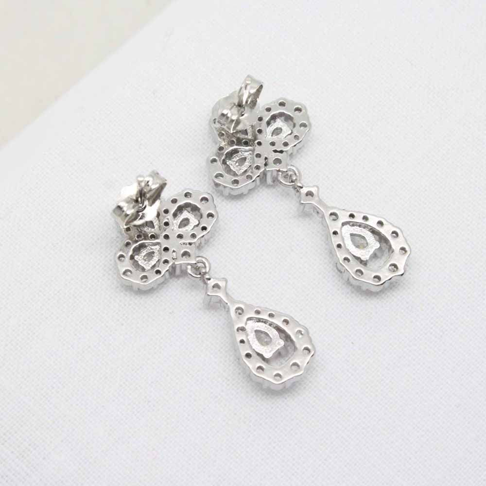 Garland Pendent Edwardian Inspired Zirconia Crystal Earrings