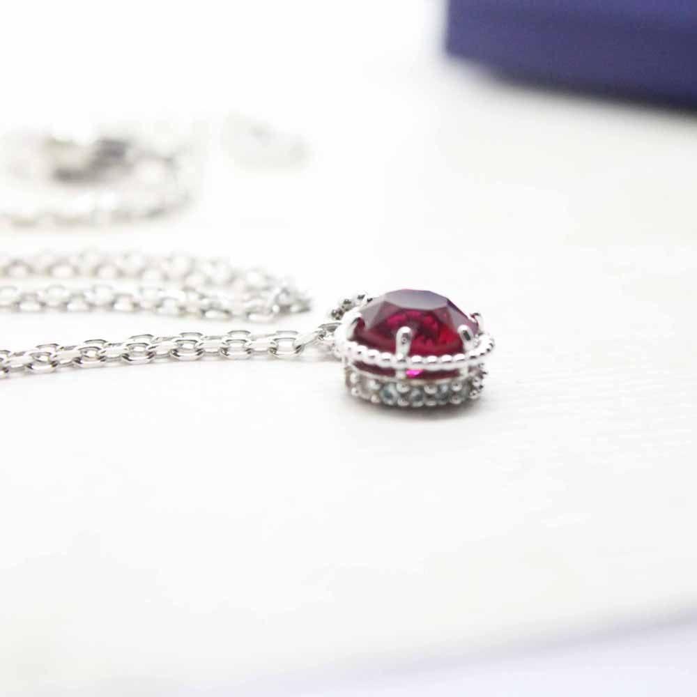 Vintage Swarovski Crystal Birthstone Pendant – January