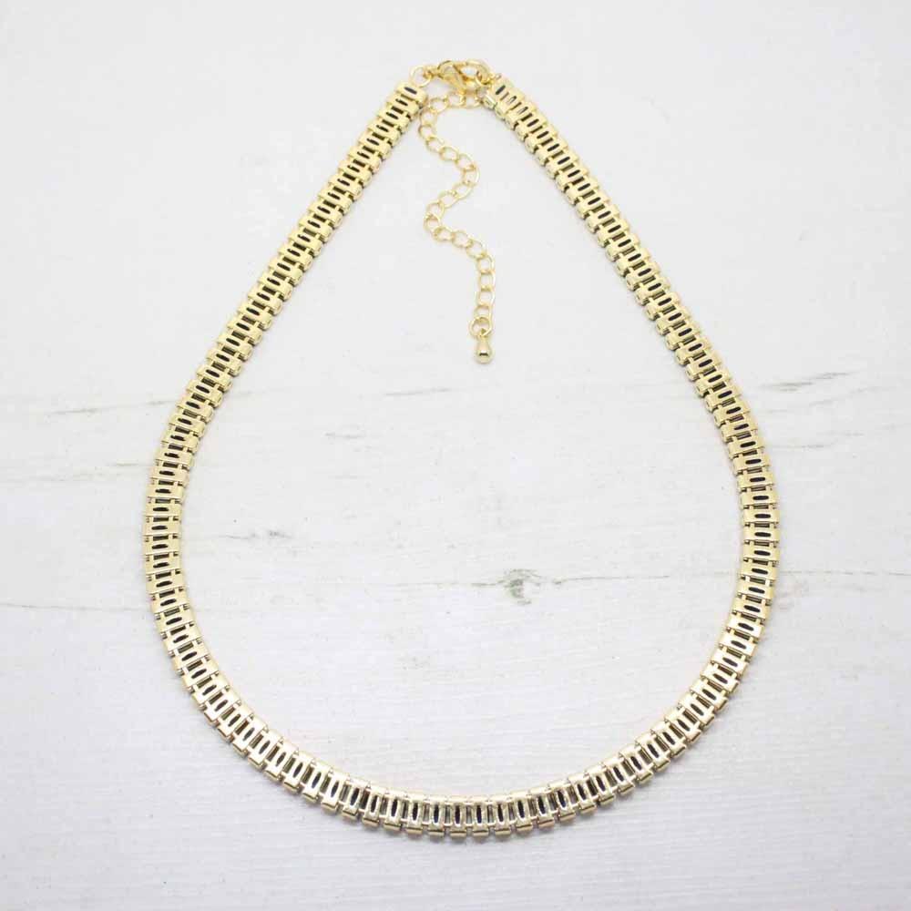 Vintage Inspired Cubic Zirconia Tennis Necklace
