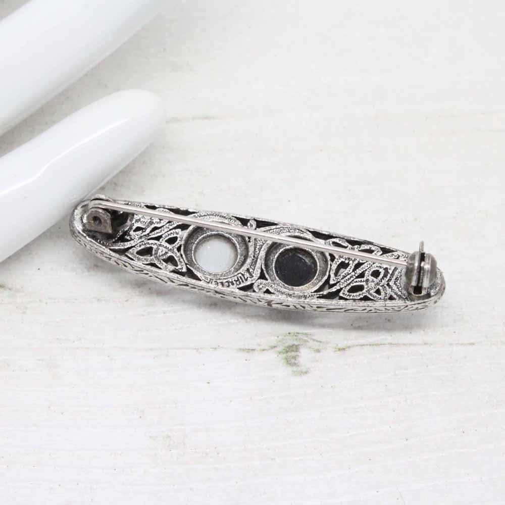 Vintage Miracle Celtic Knot Bar Brooch