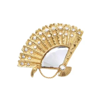Vintage Swarovski Crystal Spanish Fan Brooch