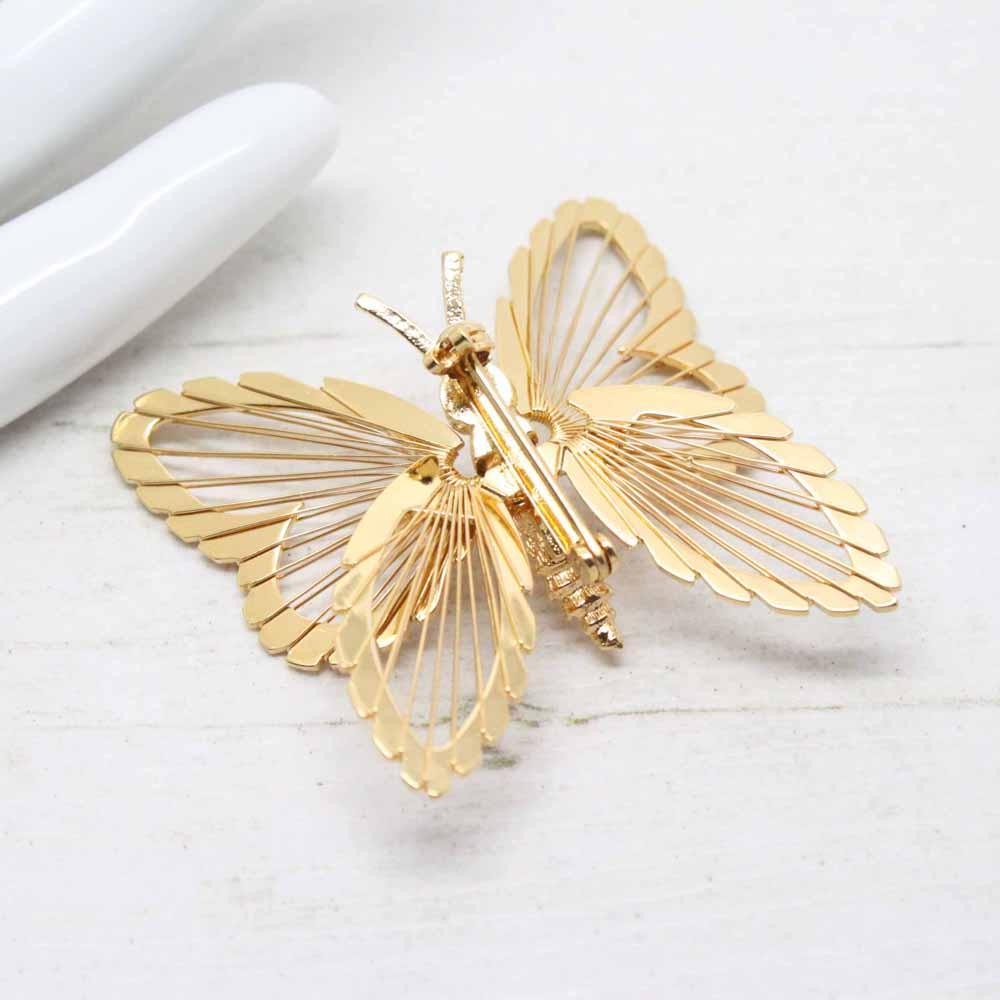 1980s Vintage Monet Gold Butterfly Brooch