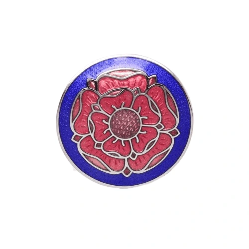 Celtic Sea Gems Cloisonne Enamel Tudor Rose Flower Brooch