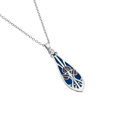 Sea Gems Mackintosh Art Nouveau Spring Leaves Necklace