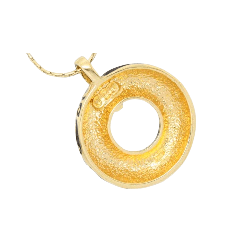 Camrose and Kross Jacqueline Kennedy Enamel & Crystal Parisian Circle Necklace