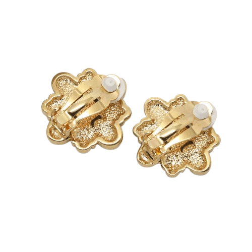 Vintage ‘Cabouchon’ Jewel Cabochon Clip On Earrings