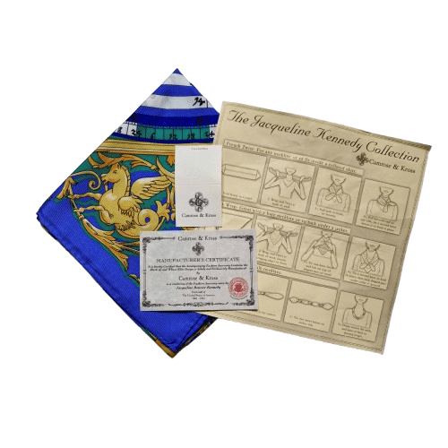 Camrose and Kross Jacqueline Kennedy Zodiac Moon Silk Scarf