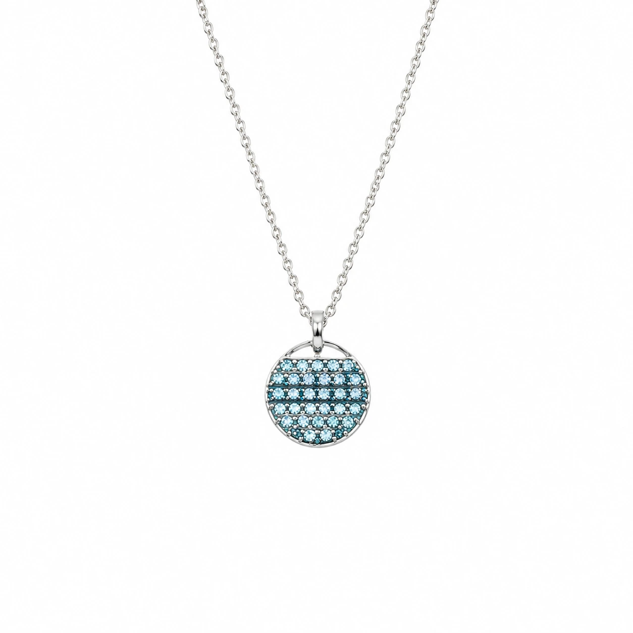 Vintage Swarovski Crystal Sublima Pendant Necklace - Blue