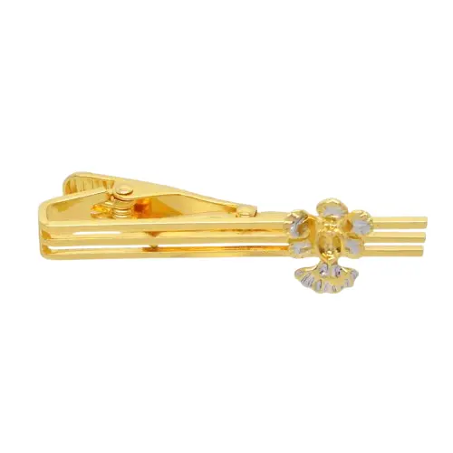 Risis Vintage Vanda Miss Joaquim Orchid Tie Clip (Gold and Palladium)