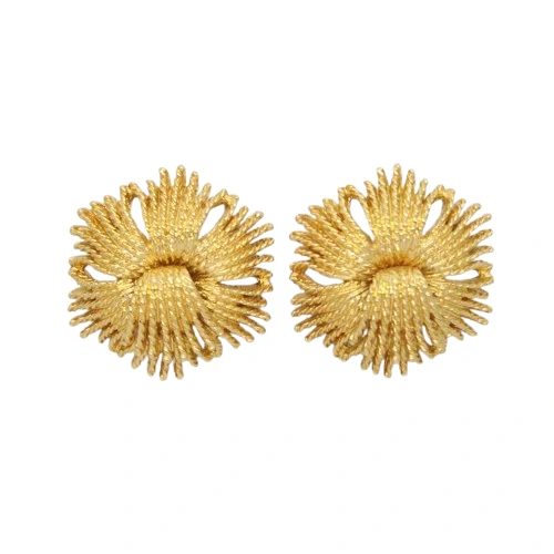 Vintage Signed Monet Cordelia Stud Earrings